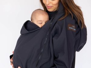 Abrigo Chaqueta de porteo Softshell Macropus – Negro